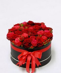 Gėlių dėžutė Valentino dienai
