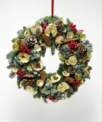 Festive Christmas wreath