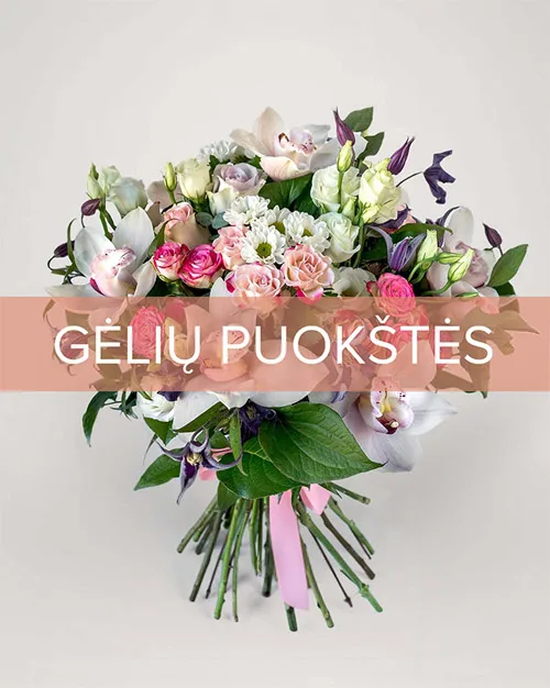 Kategorija Gėlių puokštės