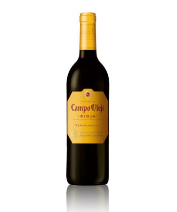 Raudono vyno butelis Campo Viejo