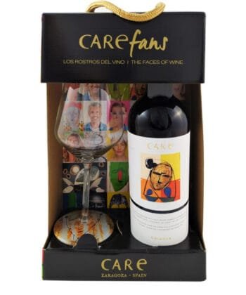 Raudonasis sausas vynas CARE Crianza D.O. 0,75l, 14% (dėž. su taure)