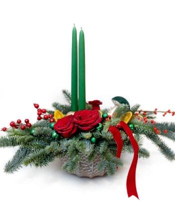 Длинная праздничная интерьерная композиция