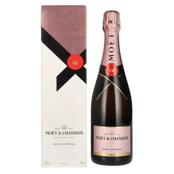 MOËT & CHANDON Brut Imperial Rosé šampanas su dėžute 0,75l
