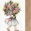 Postcard: Flower girl