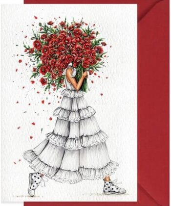 Postcard featuring Miss Aguona